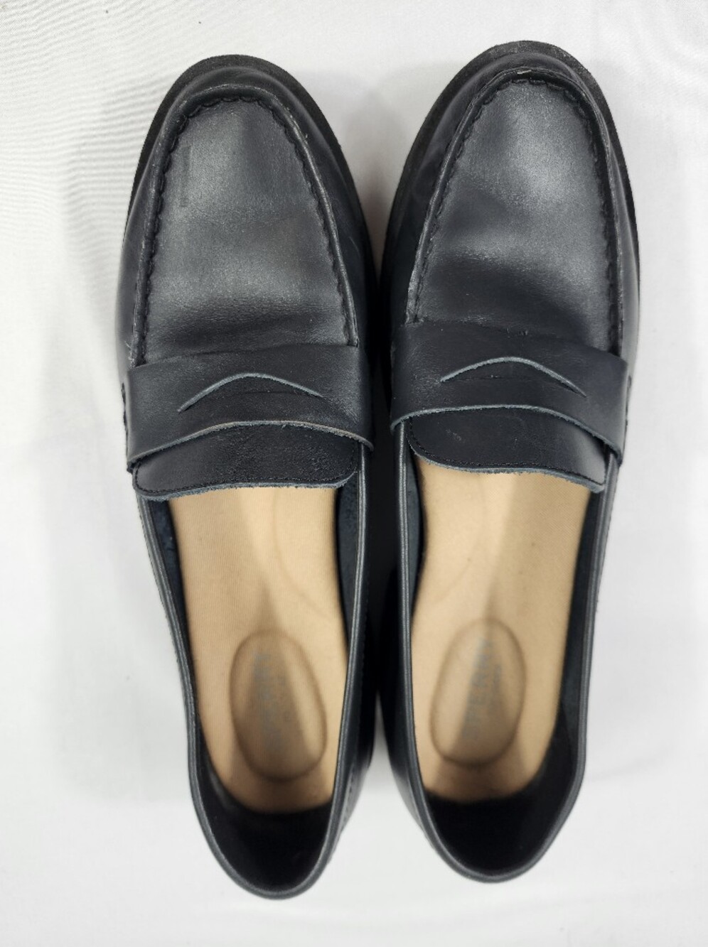 Sperry Women's 10 M Black Leather Penny Loafers Liteweight Casual Shoes - Picture 6 of 9